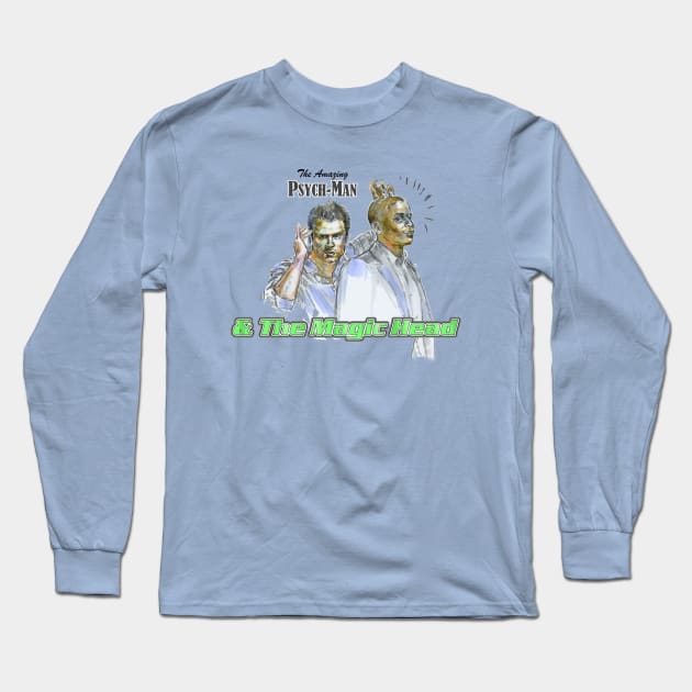 The Amazing Psych-Man and the Magic Head_Psych. Long Sleeve T-Shirt by FanitsaArt